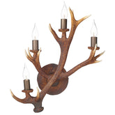 David Hunt Lighting Antler 4 Light Wall Candelabra